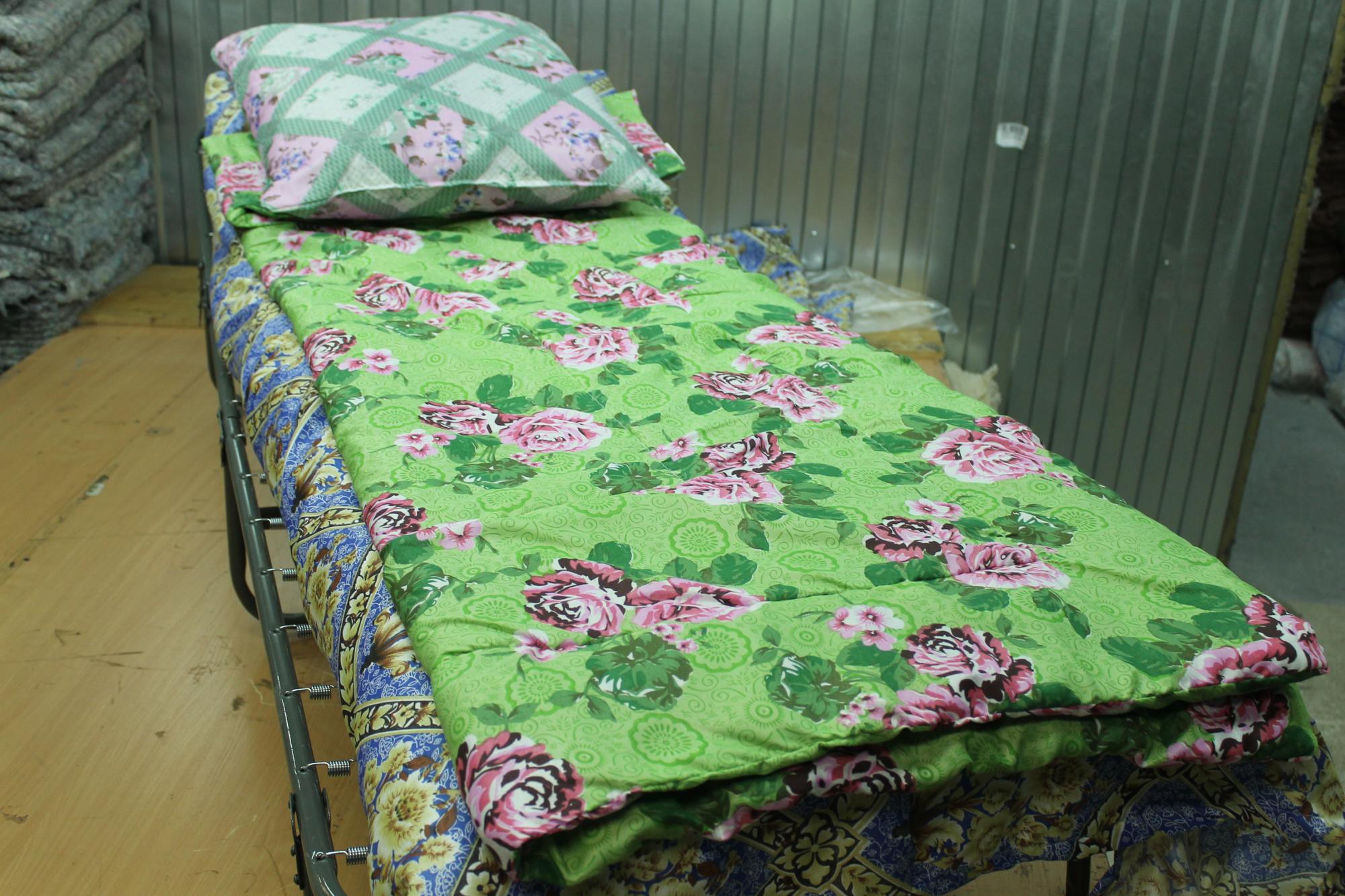 Раскладушка - кровать-раскладная 70х190х30 с постельным комплектом Эконом