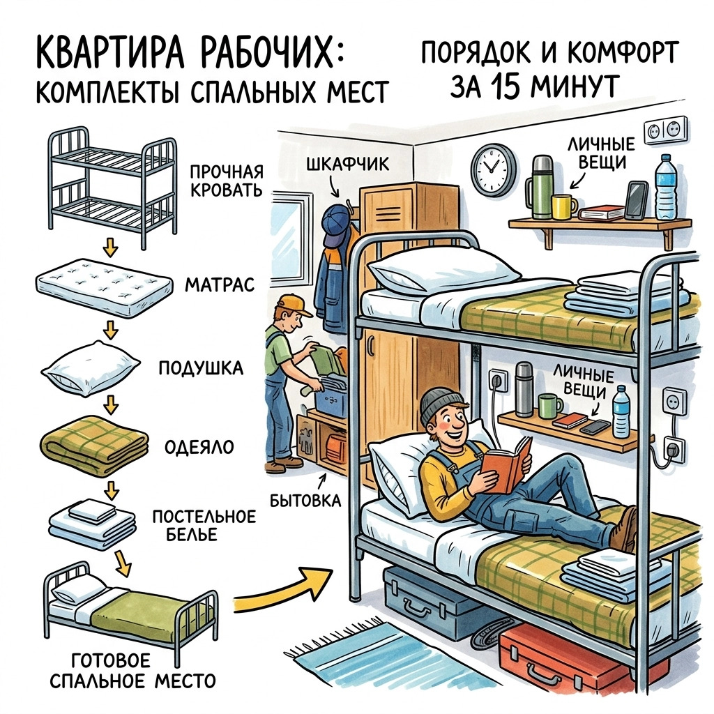 комплекты для спальных мест