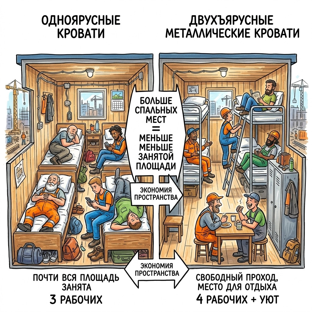 одноярусные и двухъярусные кровати